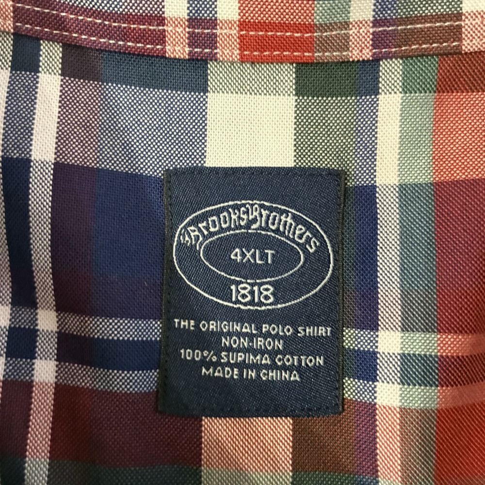 Brooks Brothers Mens 4XLT Long Sleeve Button Down Polo Shirt Non Iron Lot of 3 - Picture 13 of 14